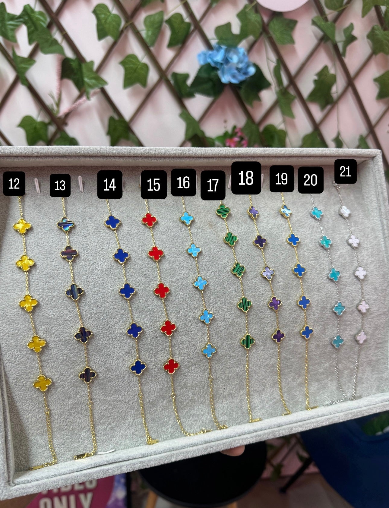stainlesss steel clover bracelets