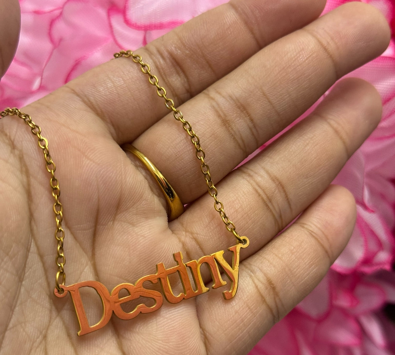 INSTOCK classic  NAME CHAIN ( cut out ( some names would have symbols