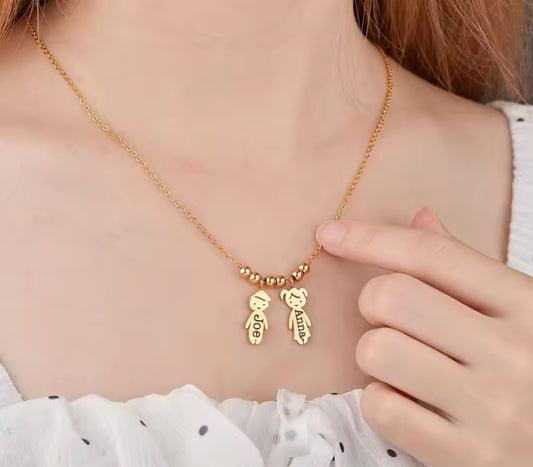 Little Ones Name Necklace ( engraved) stainless steel