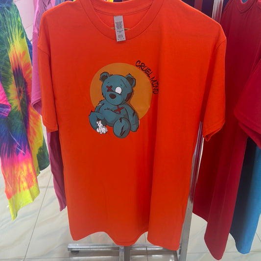 Medium orange teddy bear T shirt