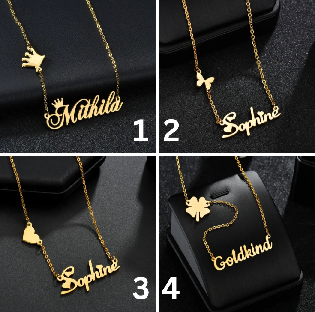 INSTOCK charm NAME CHAIN ( NO PRE ORDER) cut out