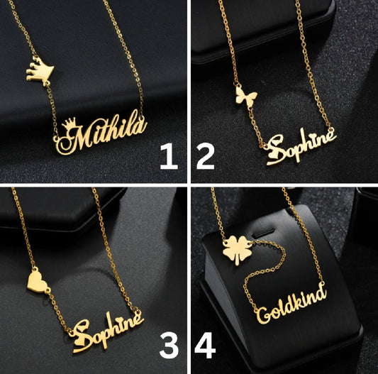 INSTOCK charm NAME CHAIN ( NO PRE ORDER) cut out