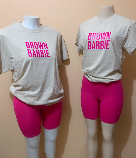 Brown Barbie T shirt