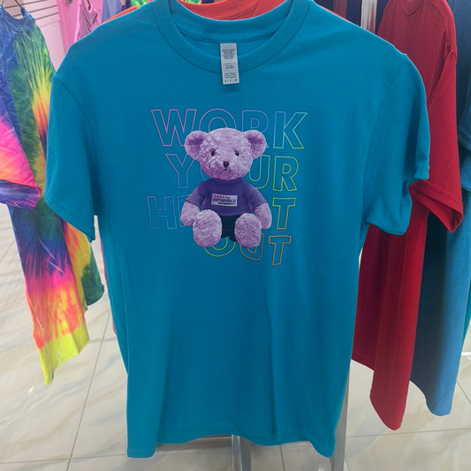 Small blue teddy bear  t shirt