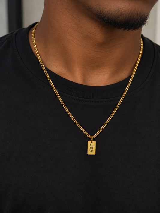 Signature Mini Tag Necklace