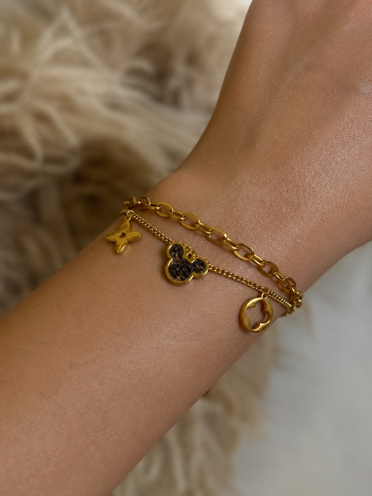 Luxury inspired Mickey bracelet