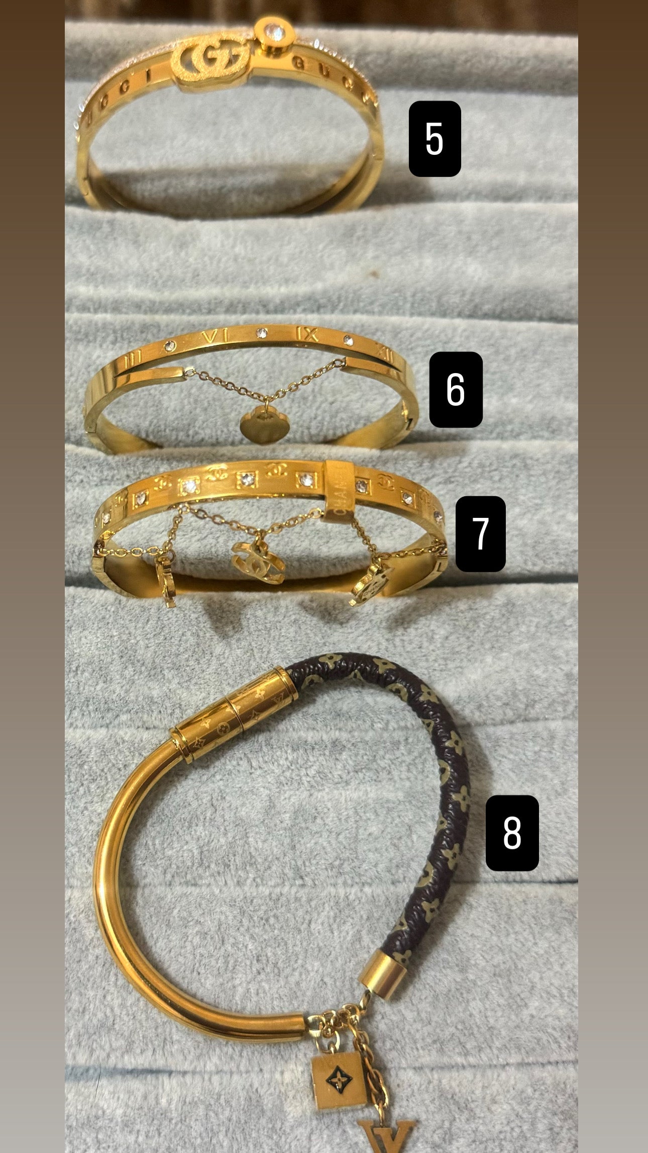 Stainless steel luxury bracelets