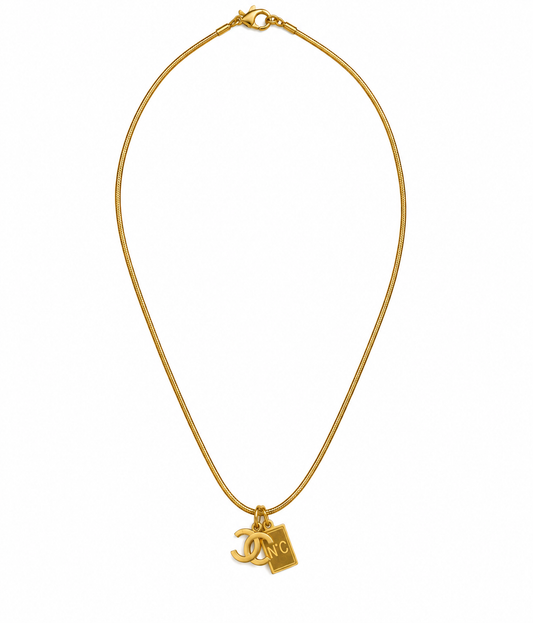 Vintage Double Charm Necklace
