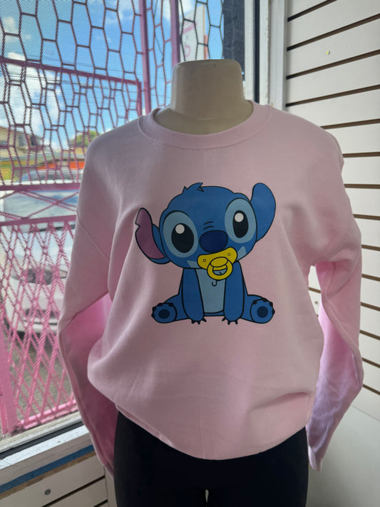 Small pink stitch sweater