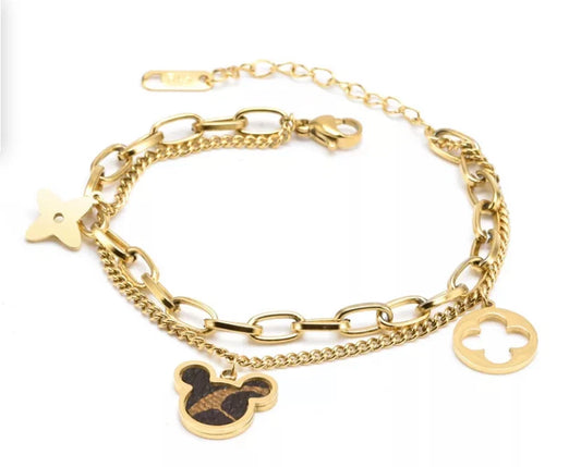 Luxury inspired Mickey bracelet