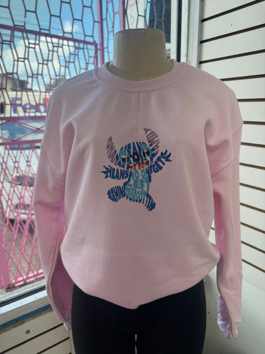 Medium  pink stitch sweater