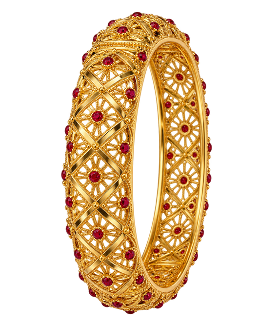 Ruby Heirloom Bangle