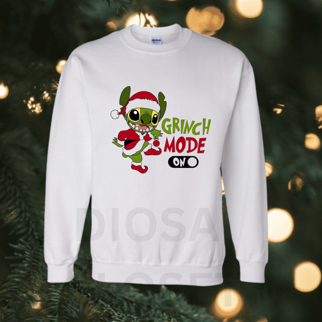 stitch grinch mode sweater