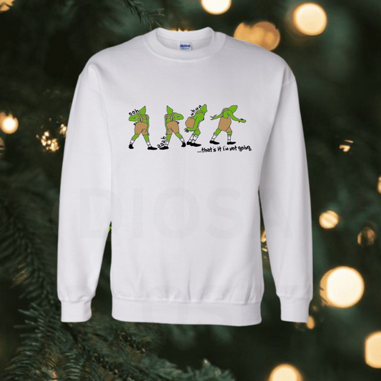ohhh ahh white grinch christmas sweater