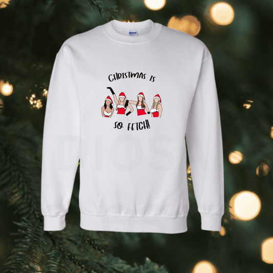 mean girls white christmas sweater