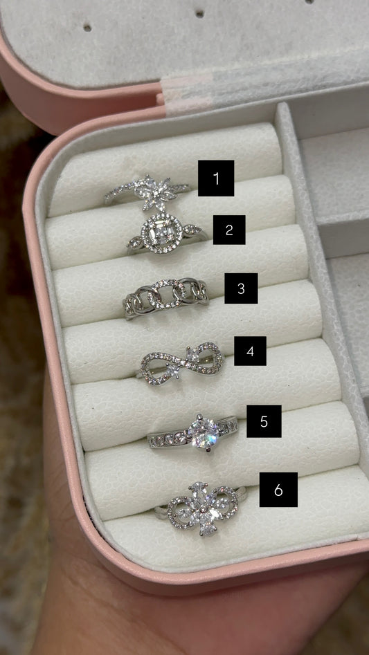 Silver plated rings