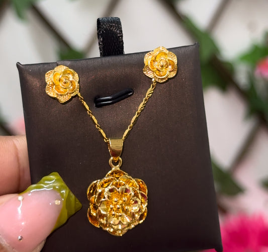 Gold plated rose  set