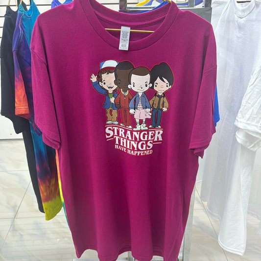 Large stranger things t shirt