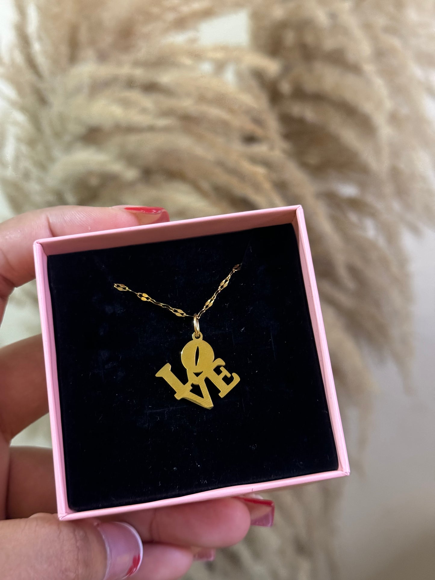 LOVE stainless steel necklace