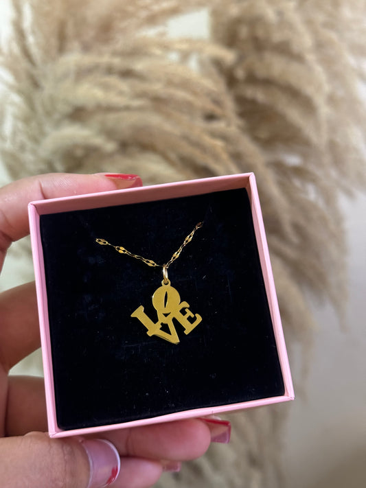 LOVE stainless steel necklace