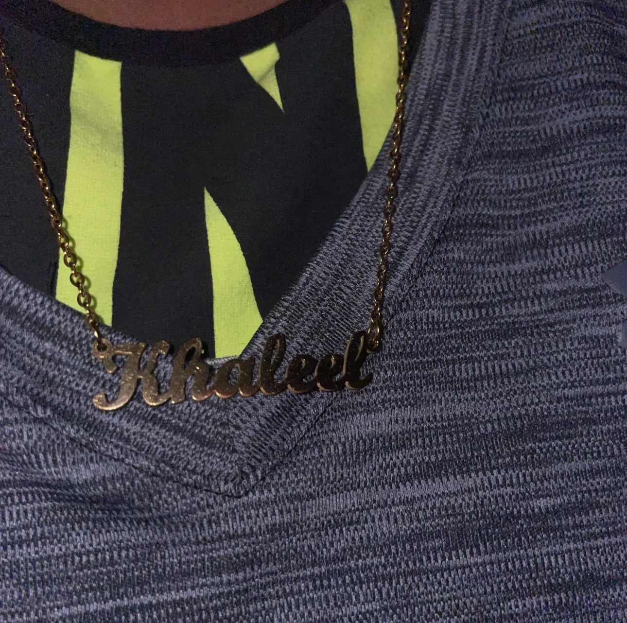Personalized stainless steel name necklace