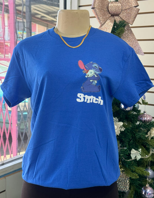 Small blue  stitch t shirt