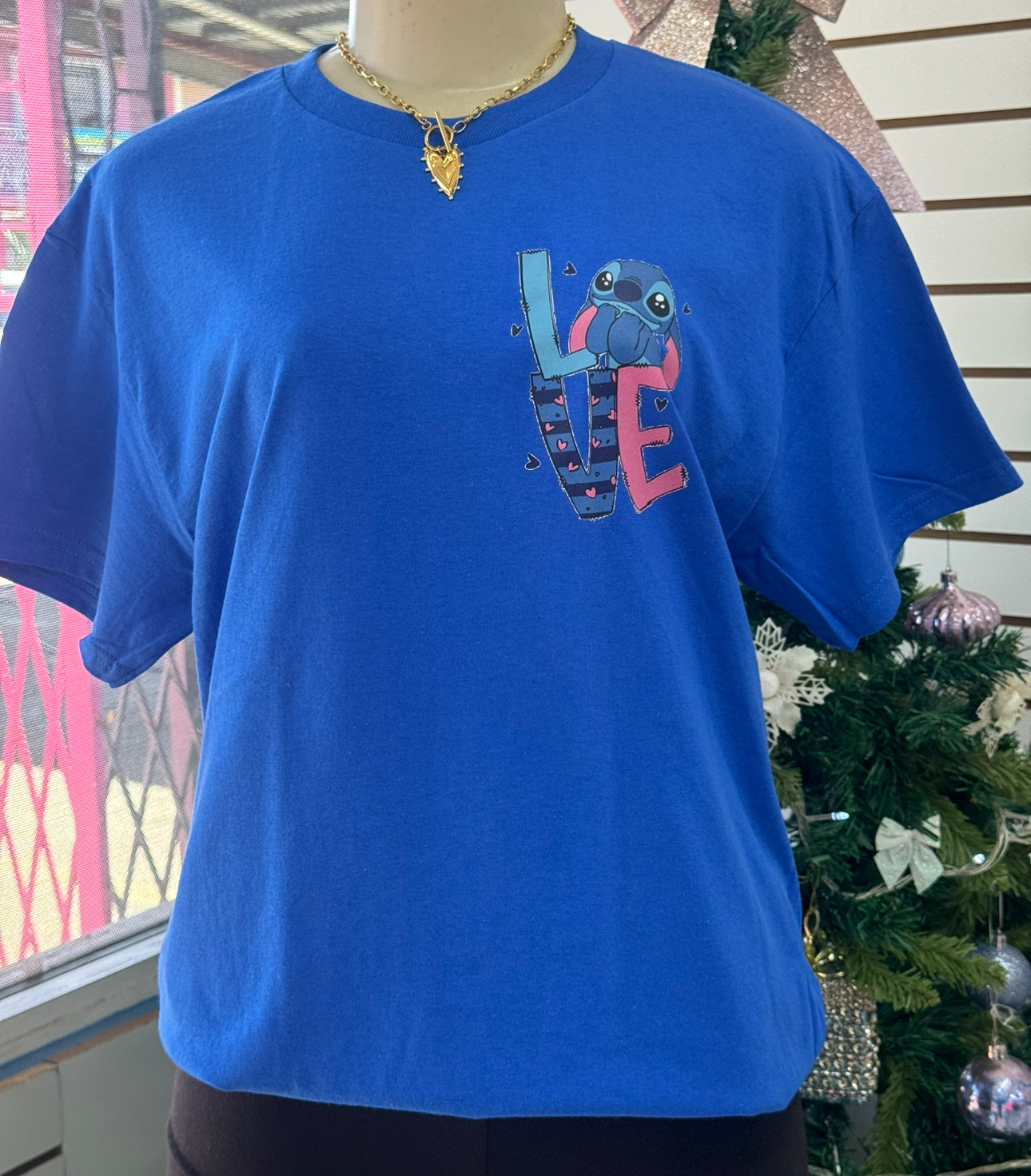 Small blue  stitch t shirt