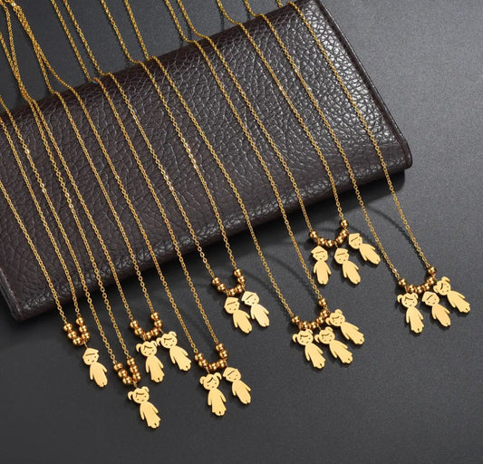gold plated stainless steel mothers day gift name necklace