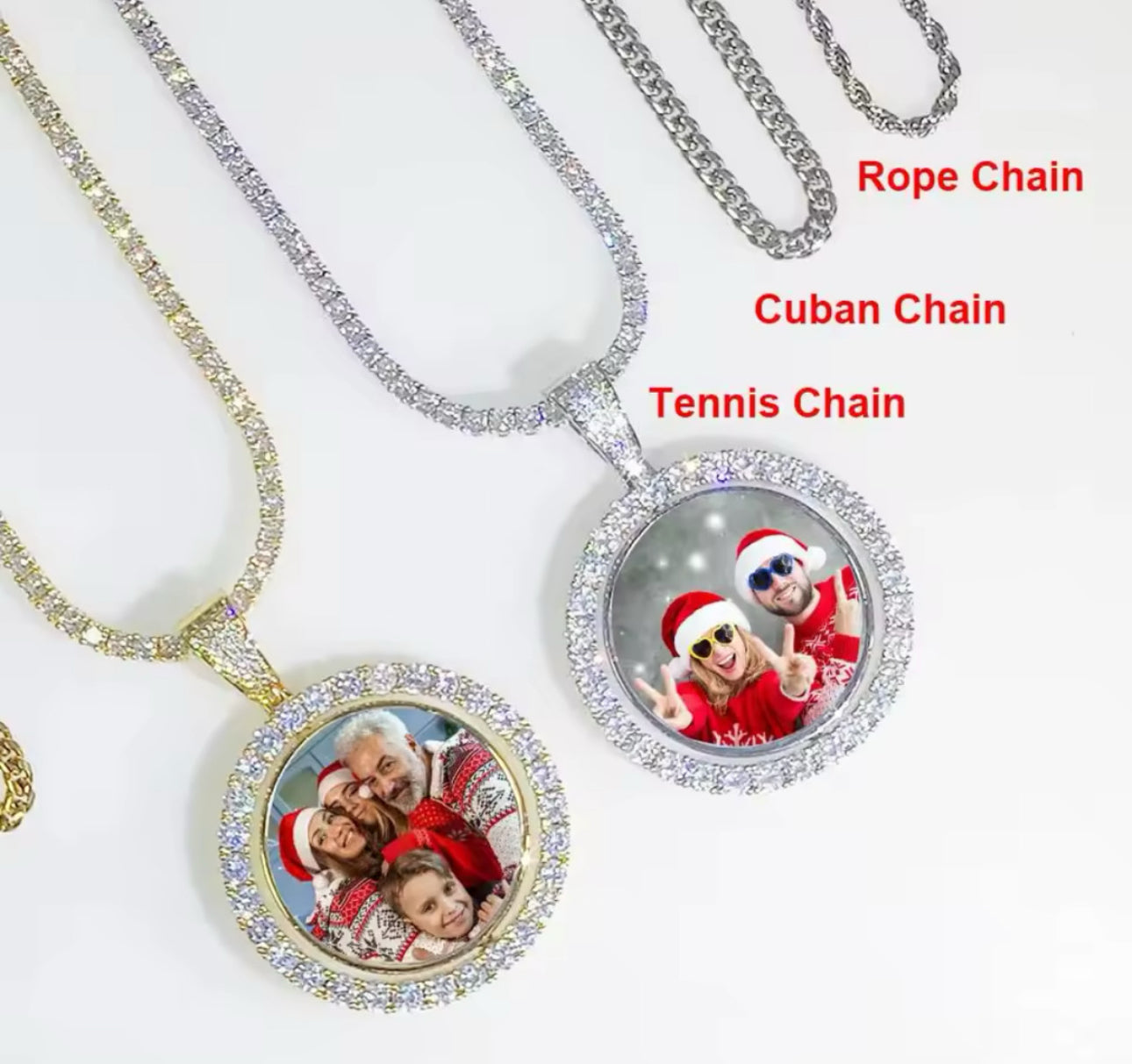 Medallion custom picture necklace