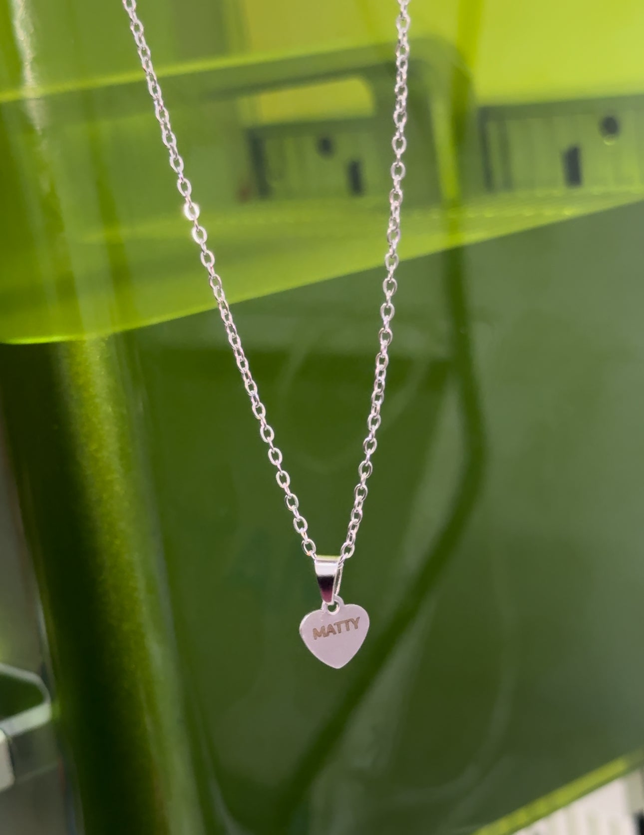 Mini stainless steel custom necklace