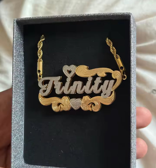 3D custom stainless steel name plate