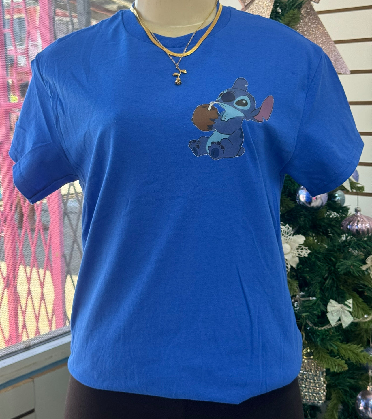 Small blue  stitch t shirt