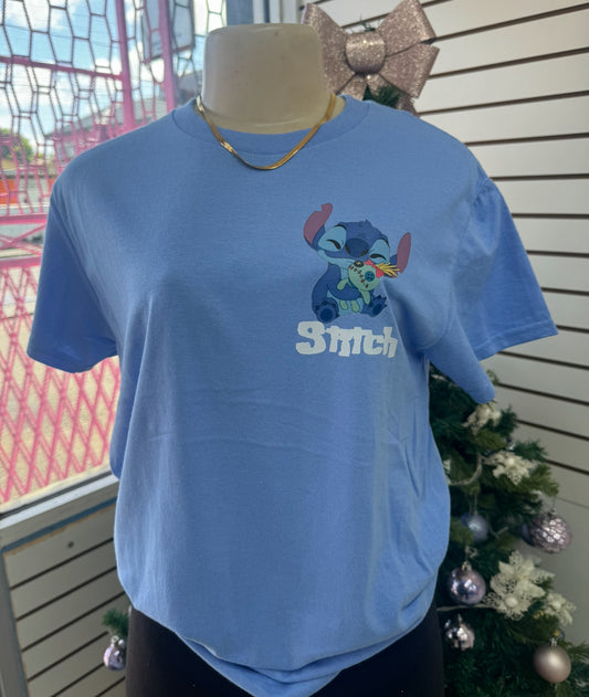 Small blue  stitch t shirt