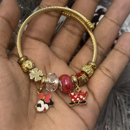 Minnie Mouse charm bracelet