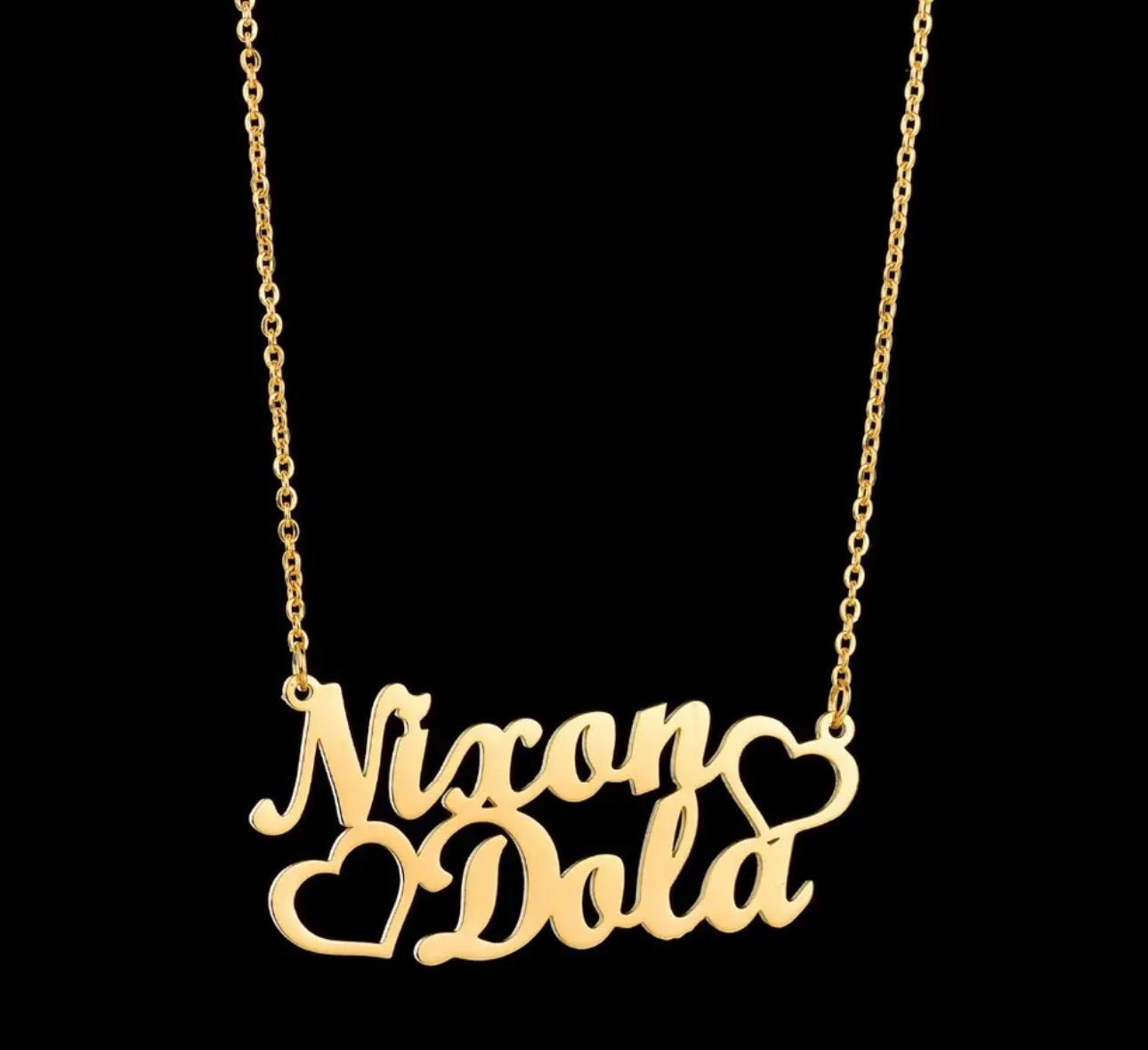 Personalized stainless name necklace
