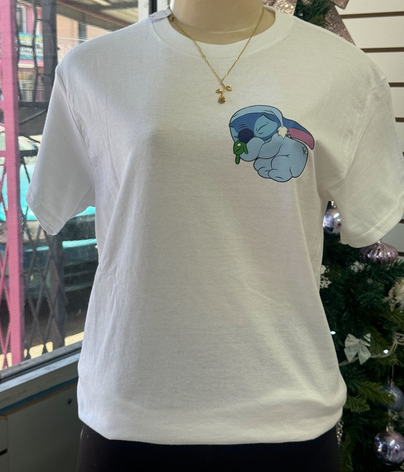 Small blue  stitch t shirt