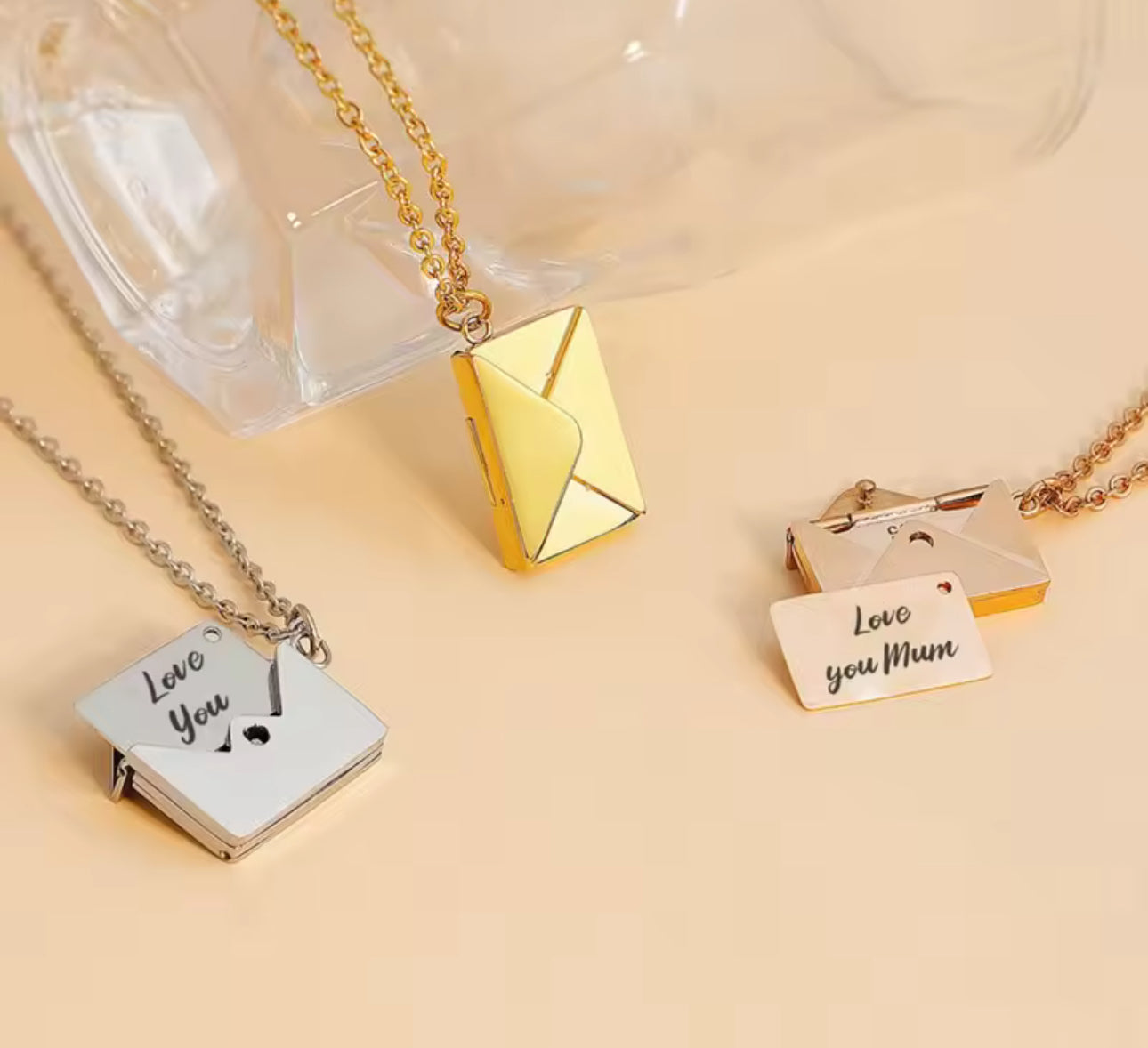 Letter of love custom engrave necklace