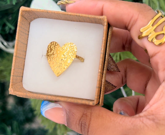 Golden stainless heart adjustable