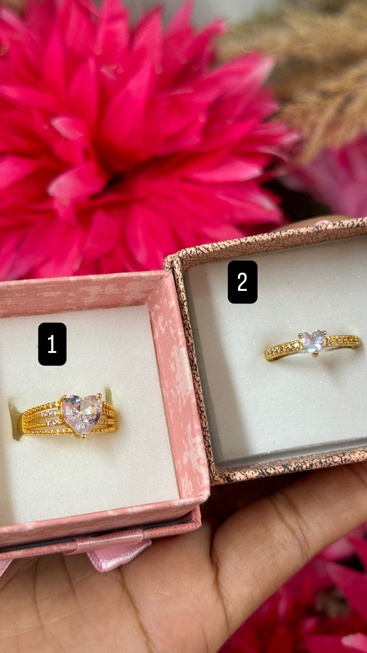 Crushing on you gold plated adjustable heart ring