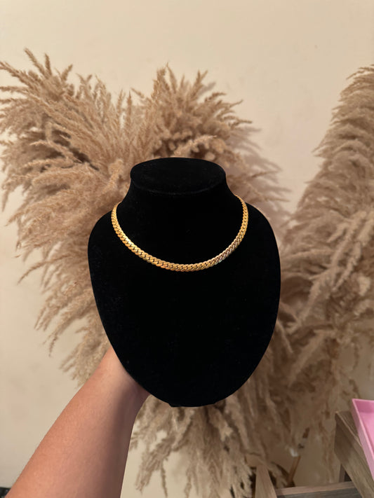 Cuban stainless steel necklace