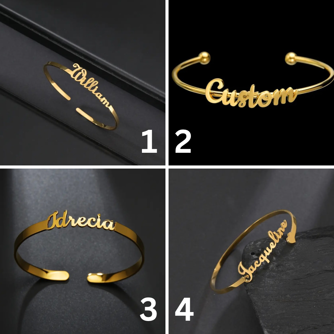 Personalized stainless steel bracelet