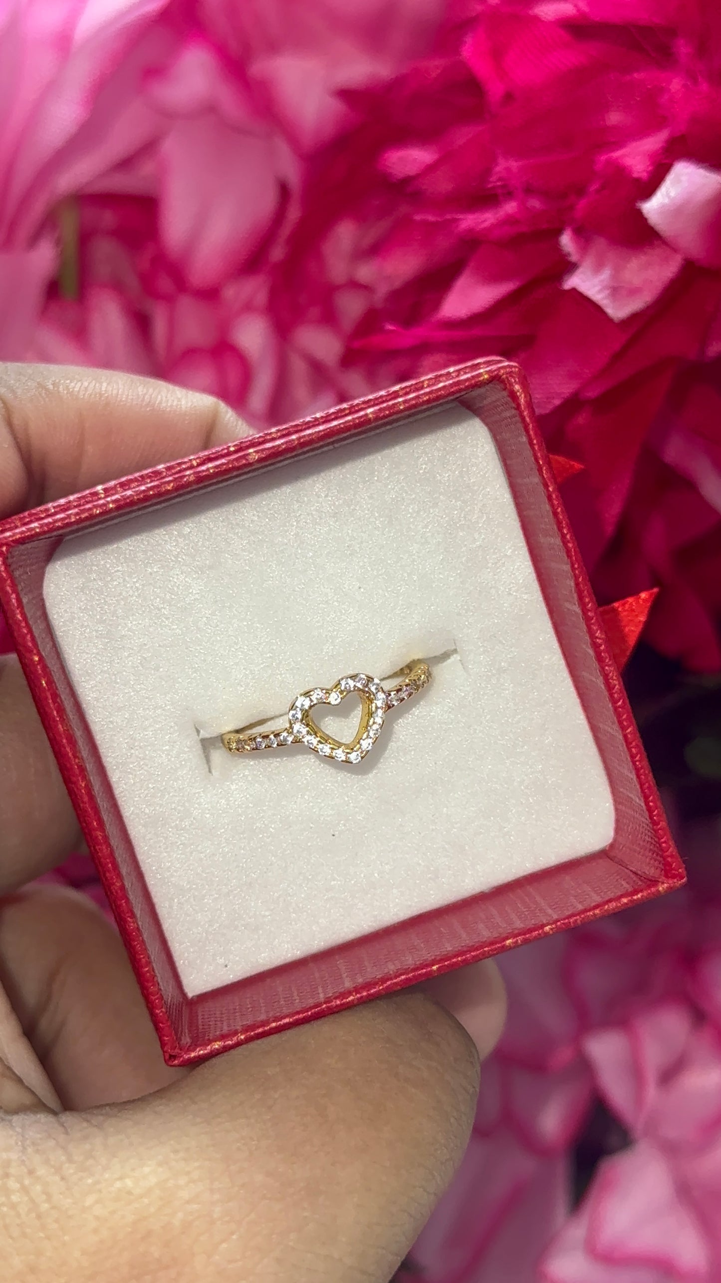 Gold plated Cupid ring