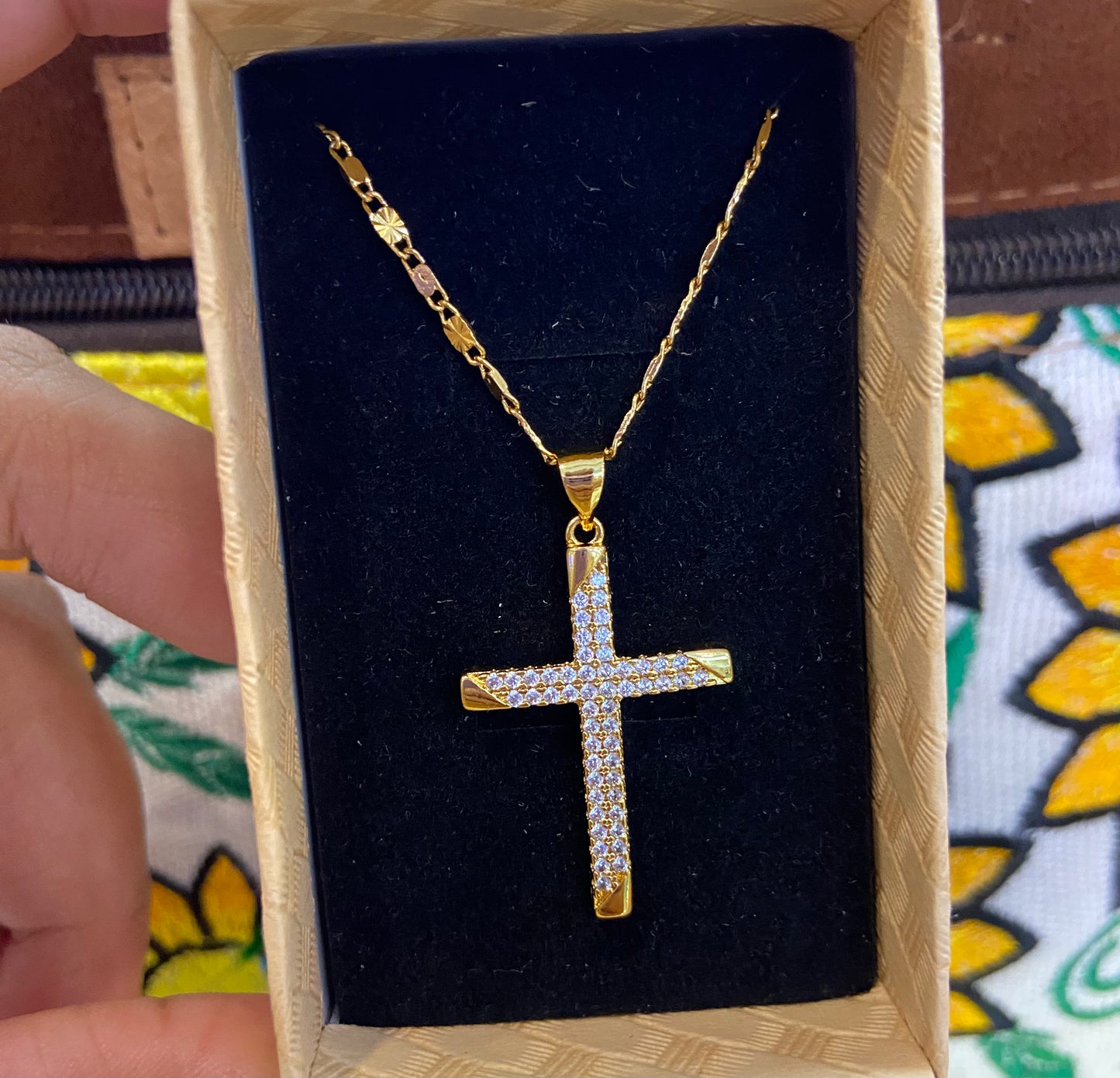 Cz Cross necklace
