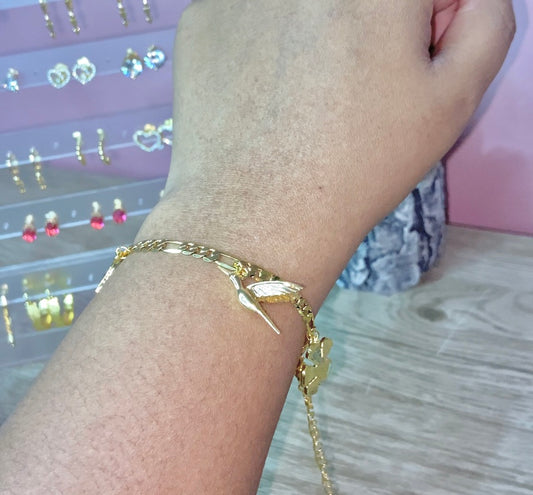 Trinibago bracelet/ anklet gold plated