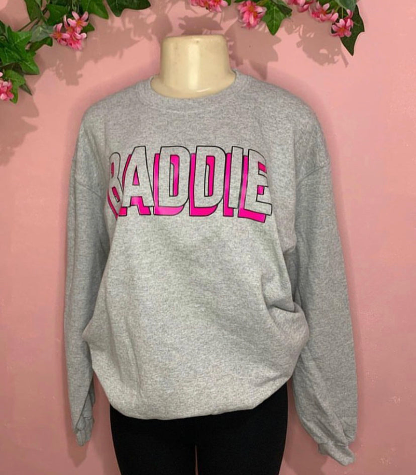 Grey Baddie Sweater