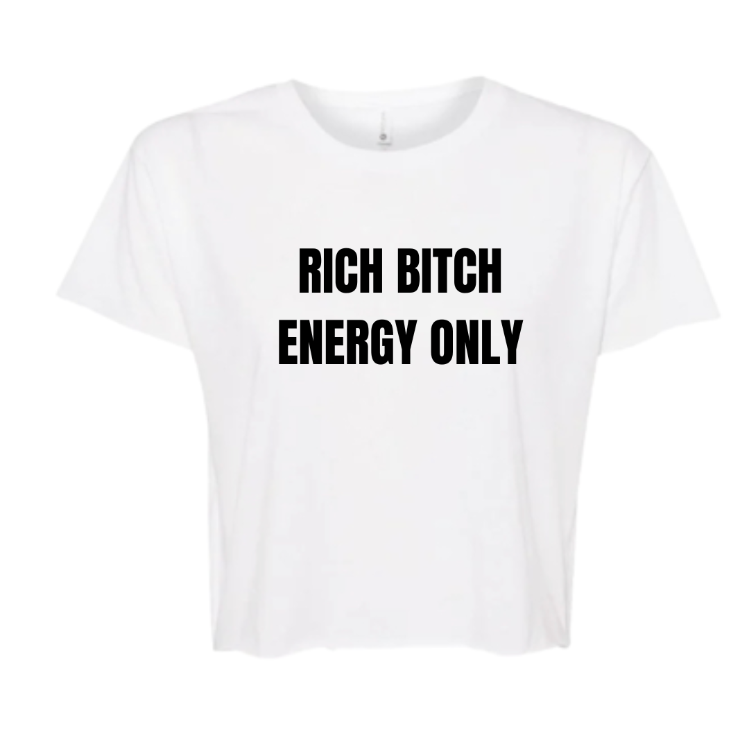 Rich energy only crop top