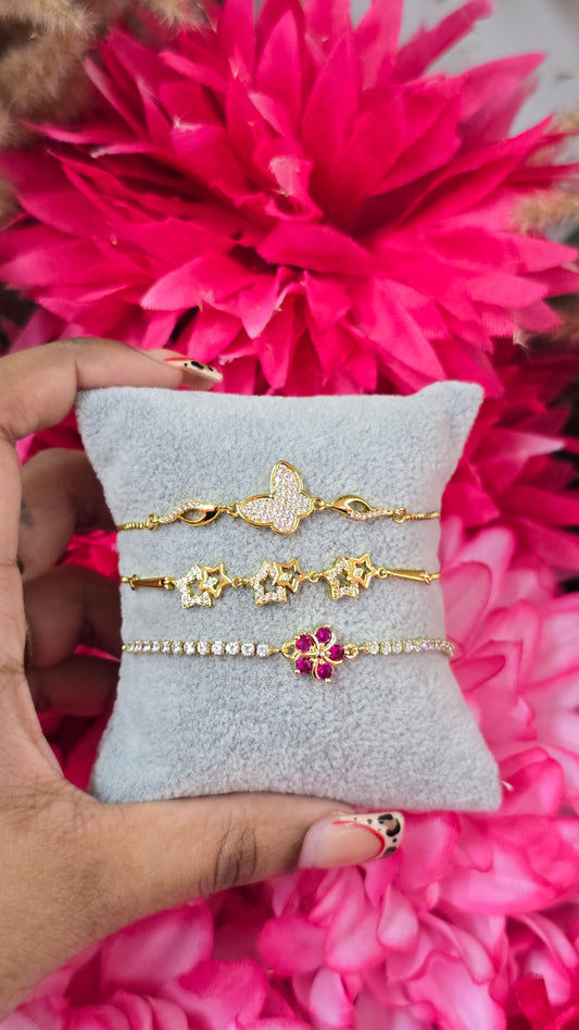 Adjustable Cz Bracelets