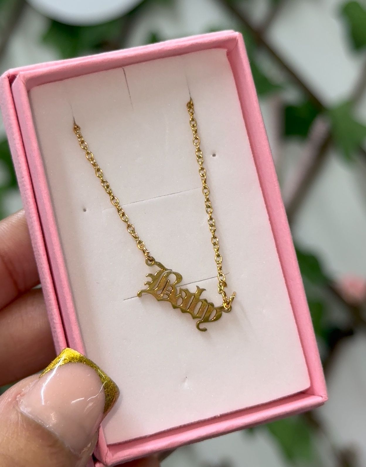 Gold Stainless Steel Baby Necklace