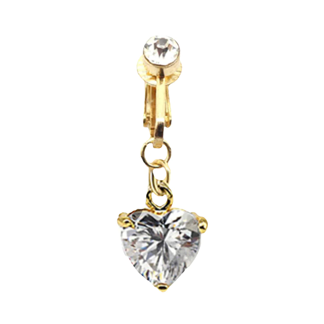 PRE ORDER fake heart belly ring