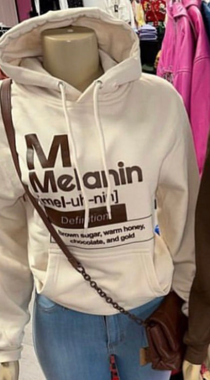 Melanin creme hoodie